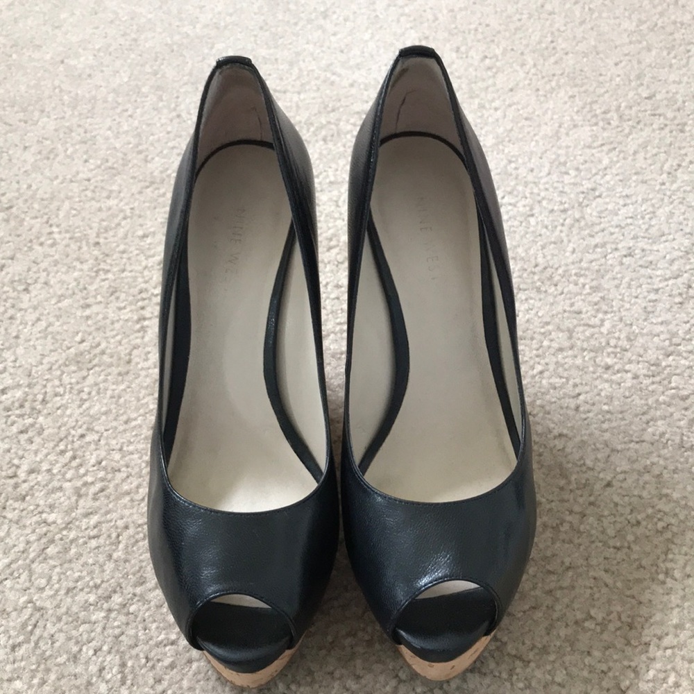 Nine West cork wedges 7.5